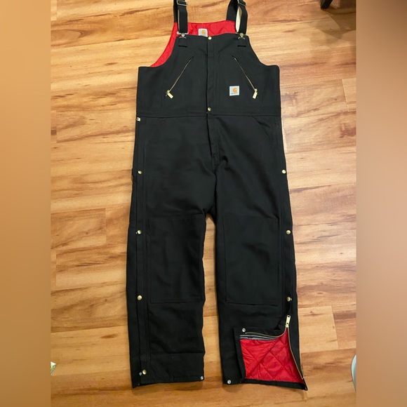 Men’s Insulated Bib Overall Carhartt W40 x L30 - Picture 2 of 8